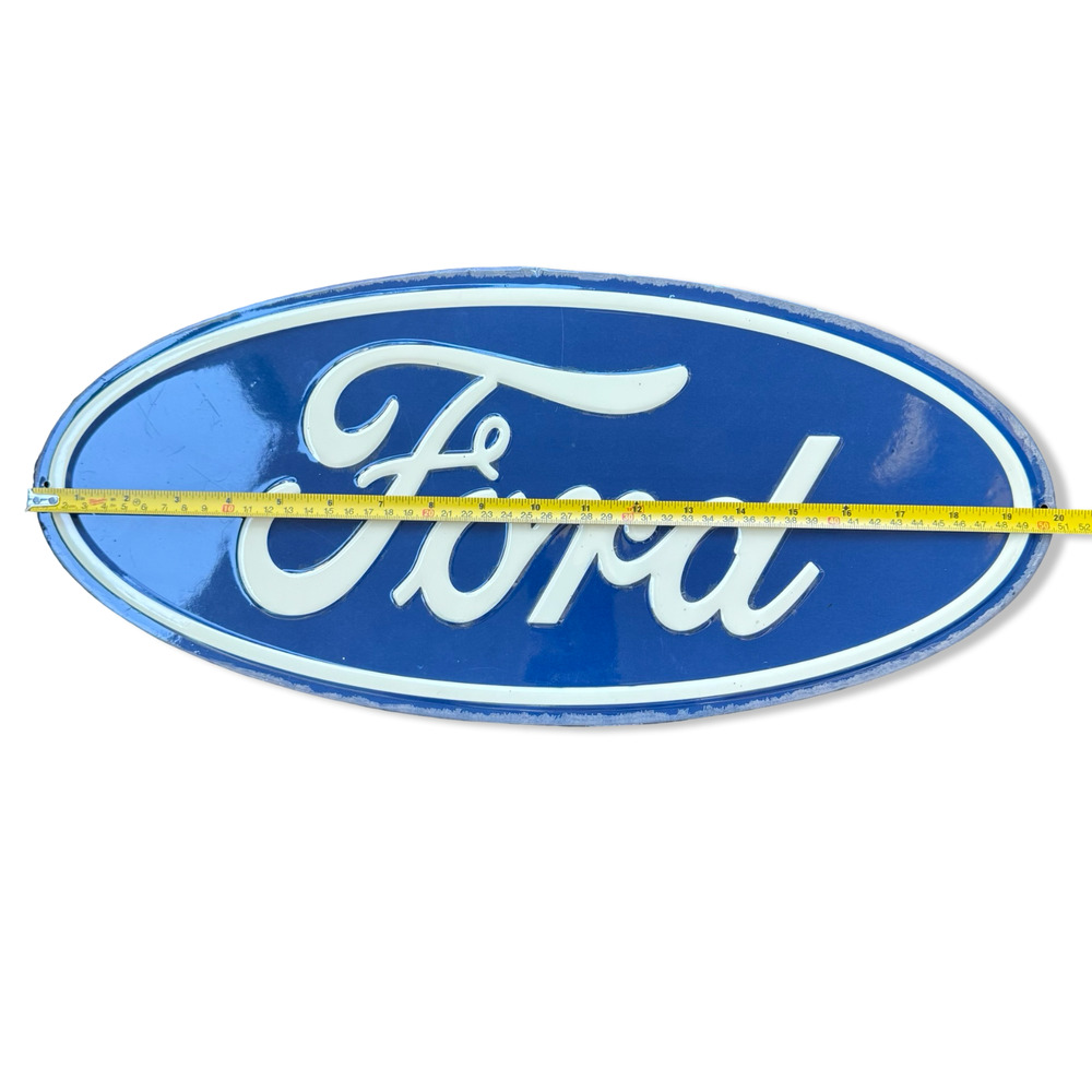 Ford Oval Metal Sign 20" Official Licensed Rustic Garage Man Cave Wall Decor EUC - Picture 5 of 8